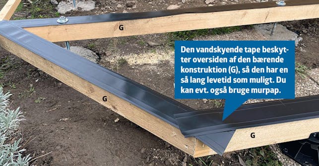 Isoleret anneks: Bærende konstruktion til terrasse i isoleret anneks gøres færdig Isoleret anneks: Den bærende konstruktion til terrasse i isoleret anneks gøres færdig